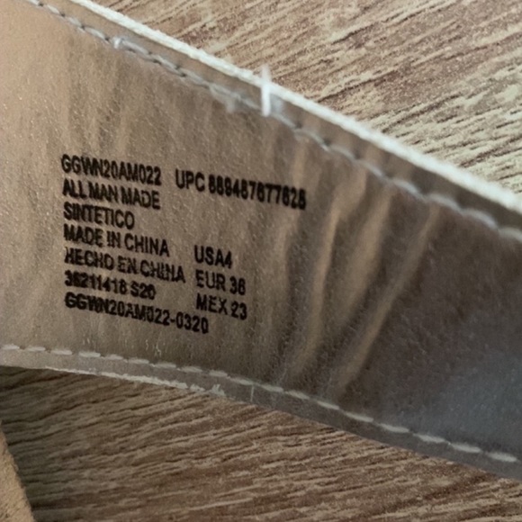 SINTETICO Girls white pinkish open toe double buckle slide sandals size 6 girls - Picture 8 of 8